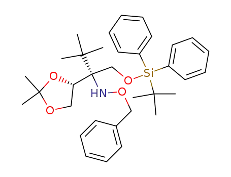 O-Benzyl-N-[(R)-1-(tert-butyl-diphenyl-silanyloxymethyl)-1-((R)-2,2-dimethyl-[1,3]dioxolan-4-yl)-2,2-dimethyl-propyl]-hydroxylamine