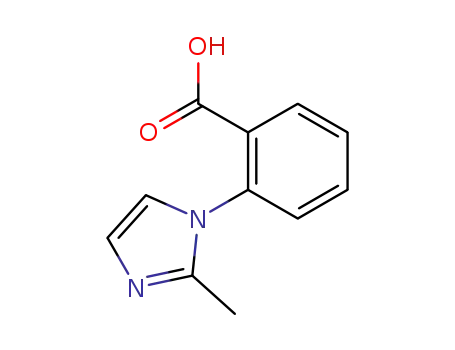 Molecular Structure of 159589-71-6 (2-(2-Methyl-1H-imidazol-1-yl)benzoic acid)