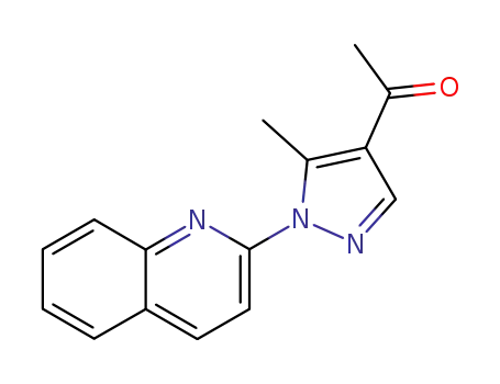 Molecular Structure of 21621-75-0 (1-[1-(isoquinolin-3-yl)-5-methyl-1H-pyrazol-4-yl]ethanone)