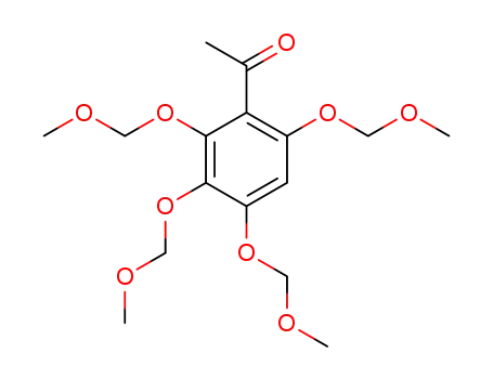 Molecular Structure of 69455-95-4 (Ethanone, 1-[2,3,4,6-tetrakis(methoxymethoxy)phenyl]-)