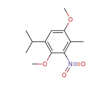 Molecular Structure of 852602-83-6 (1-isopropyl-2,5-dimethoxy-4-methyl-3-nitrobenzene)