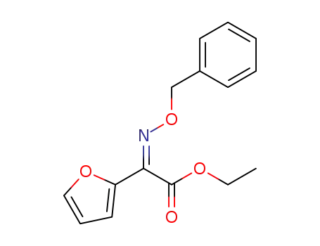 Molecular Structure of 588683-04-9 ((Z)-ethyl 2-[(benzyloxy)imino]-2-(2-furyl)acetate)