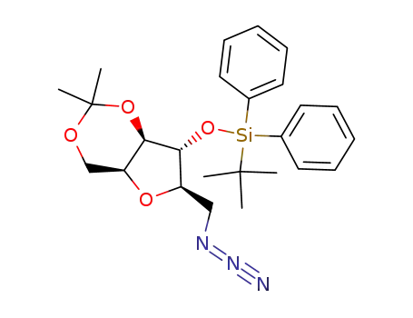 2,5-anhydro-6-azido-4-O-tert-butyldiphenylsilanyl-6-deoxy-1,3-O-isopropylidene-D-glucitol
