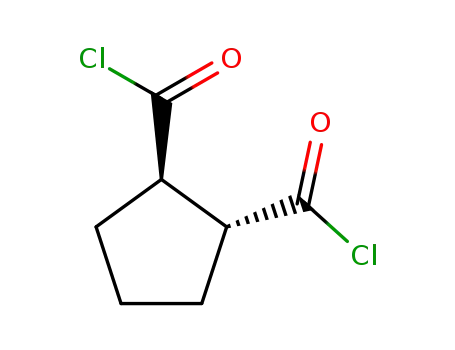 Molecular Structure of 501666-10-0 (1,2-Cyclopentanedicarbonyldichloride(9CI))