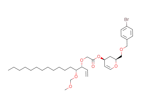 ((1R,2R)-2-Methoxymethoxy-1-vinyl-tetradecyloxy)-acetic acid (2S,4S)-2-(4-bromo-benzyloxymethyl)-3,4-dihydro-2H-pyran-4-yl ester
