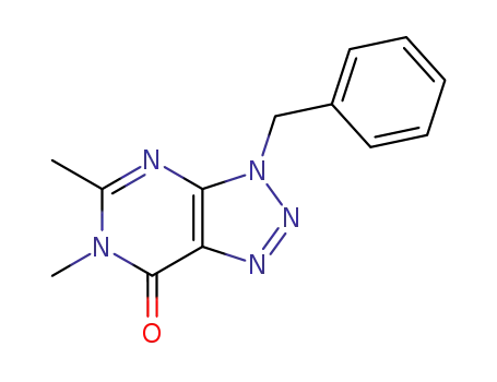 7H-1,2,3-Triazolo[4,5-d]pyrimidin-7-one,
3,6-dihydro-5,6-dimethyl-3-(phenylmethyl)-