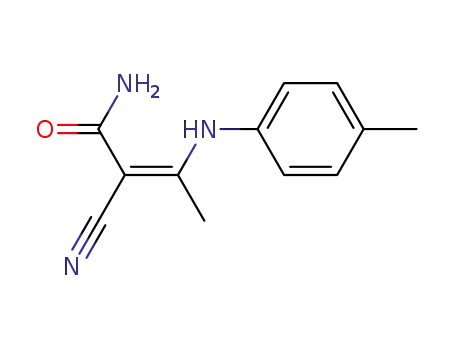 (Z)-2-Cyano-3-p-tolylamino-but-2-enoic acid amide
