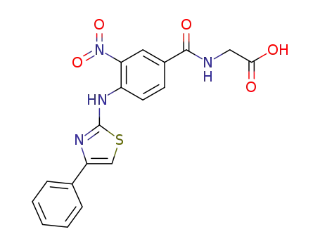 Glycine, N-[3-nitro-4-[(4-phenyl-2-thiazolyl)amino]benzoyl]-