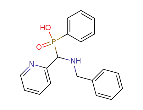Molecular Structure of 653565-01-6 (Phosphinic acid, phenyl[[(phenylmethyl)amino]-2-pyridinylmethyl]-)