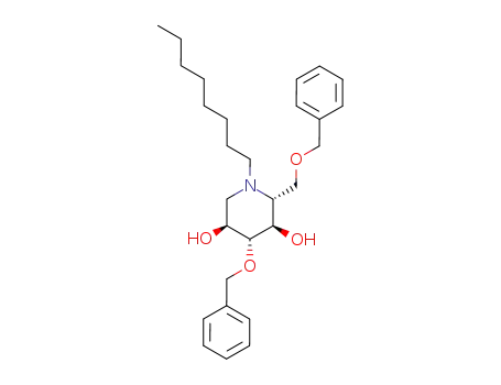 3,6-di-O-benzyl-N-octyl-1,5-dideoxy-1,5-imino-D-glucitol