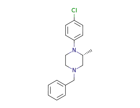 Molecular Structure of 511255-18-8 ((R)-4-benzyl-1-(4-chlorophenyl)-2-methylpiperazine)