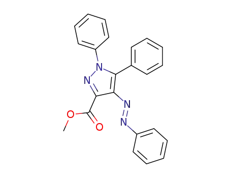 methyl 1,5-diphenyl-4-(phenyldiazenyl)-1H-pyrazole-3-carboxylate