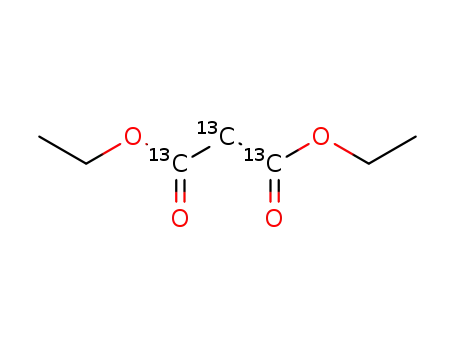 Molecular Structure of 53051-81-3 (DIETHYL MALONATE (1,2,3-13C3))