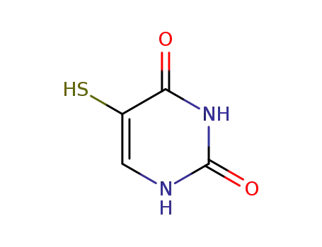 Molecular Structure of 14020-53-2 (2,4(1H,3H)-Pyrimidinedione, 5-mercapto- (9CI))
