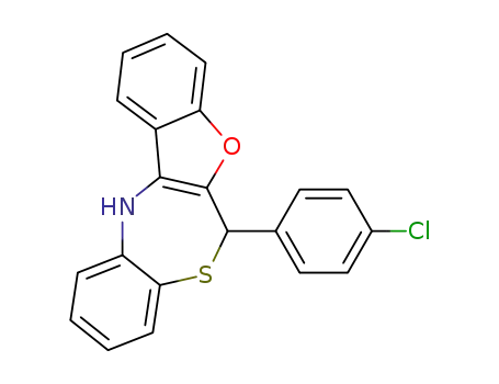 (6RS)-6-(4-Chlorphenyl)-6,12-dihydro-benzofuro[2,3-c][1,5]benzothiazepin