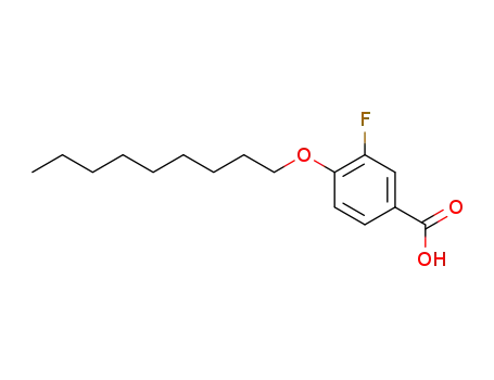 Molecular Structure of 614-88-0 (Benzoic acid, 3-fluoro-4-(nonyloxy)-)