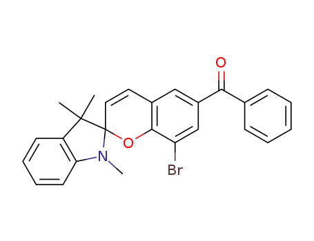 Molecular Structure of 874906-57-7 (6-benzyloxo-8-bromo-1',3',3'-trimethylspiro-[2H-1]benzopyran-spiro-2,2'-indoline)