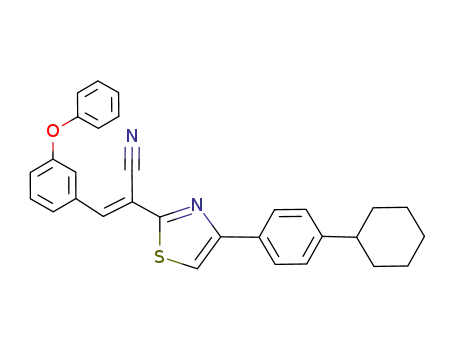 2-[4-(4-cyclohexylphenyl)-1,3-thiazol-2-yl]-3-(3-phenoxyphenyl)acrylonitrile