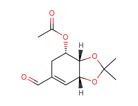 Acetic acid (3aS,4S,7aR)-6-formyl-2,2-dimethyl-3a,4,5,7a-tetrahydro-benzo[1,3]dioxol-4-yl ester
