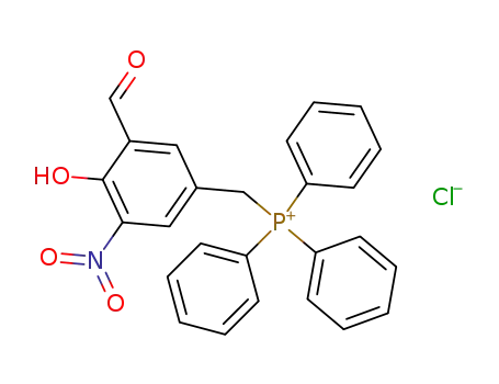 Molecular Structure of 70330-57-3 ((3-formyl-4-hydroxy-5-nitro-benzyl)-triphenyl-phosphonium; chloride)