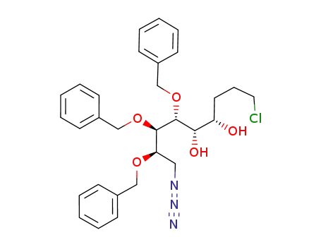 (4S,5S,6R,7R,8R)-9-Azido-6,7,8-tris-benzyloxy-1-chloro-nonane-4,5-diol