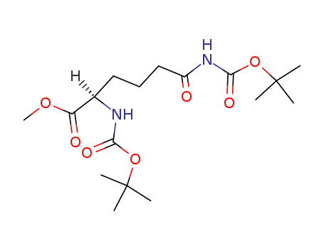 (R)-2,6-Bis-tert-butoxycarbonylamino-6-oxo-hexanoic acid methyl ester