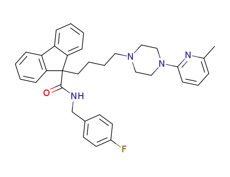 9-{4-[4-(6-methyl-pyridin-2-yl)-piperazin-1-yl]-butyl}-9H-fluorene-9-carboxylic acid-4-fluorobenzyl-amide