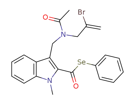Se-phenyl 3-[N-acetyl-N-(2-bromo-2-propenyl)aminomethyl]-1-methylindole-2-carboselenoate