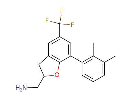 (+/-)-{[7-(2,3-dimethylphenyl)-5-(trifluoromethyl)-2,3-dihydro-1-benzofuran-2-yl]methyl}amine
