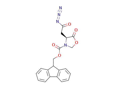 3-Oxazolidinecarboxylic acid, 4-[(azidooxomethyl)methyl]-5-oxo-,
9H-fluoren-9-ylmethyl ester, (4S)-