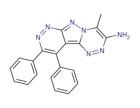 3-amino-4-methyl-9,10-diphenylpyridazino[3',4':3,4]pyrazolo[5,1-c]-1,2,4-triazine