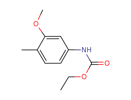 Molecular Structure of 105702-85-0 (Carbamic acid, (3-methoxy-4-methylphenyl)-, ethyl ester)