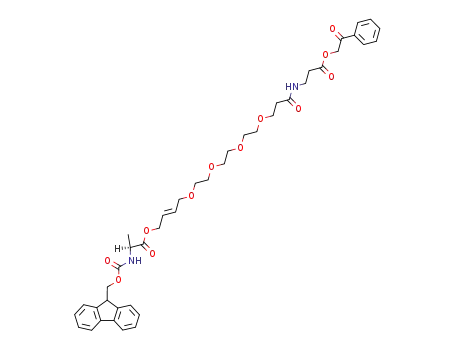 (E)-17-[N-(9-fluorenylmethoxycarbonyl)-L-alanyloxy]-4,7,10,13-tetraoxa-15-heptadecenoyl-β-alanine phenacyl ester