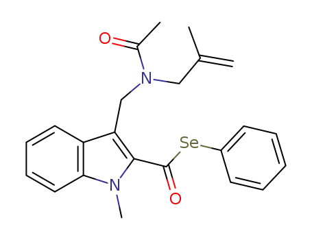Se-phenyl 3-[N-acetyl-N-(2-methyl-2-propenyl)aminomethyl]-1-methylindole-2-carboselenoate