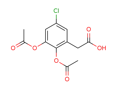 2,3-diacetoxy-5-chlorophenylacetic acid