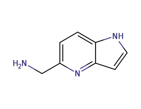 Molecular Structure of 267876-26-6 (1H-Pyrrolo[3,2-b]pyridine-5-methanamine(9CI))