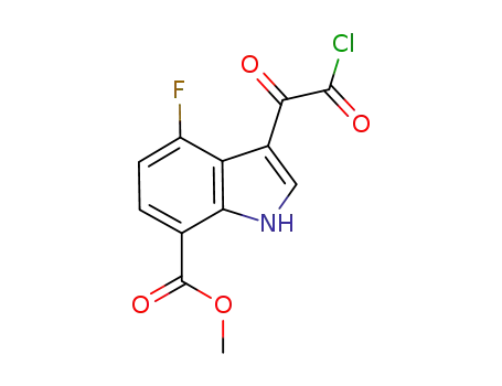 1H-Indole-7-carboxylic acid, 3-(chlorooxoacetyl)-4-fluoro-, methyl ester