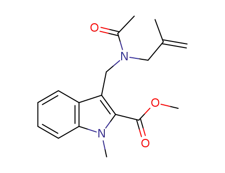 methyl 3-[N-acetyl-N-(2-methyl-2-propenyl)aminomethyl]-1-methylindole-2-carboxylate