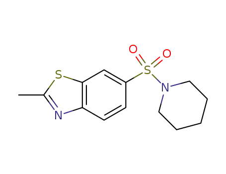 Molecular Structure of 149575-82-6 (2-methyl-6-(1-piperidinylsulfonyl)-1,3-benzothiazole)