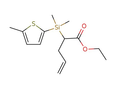 ethyl-2-<dimethyl-(5-methylthien-2-yl)silyl>pent-4-enoate