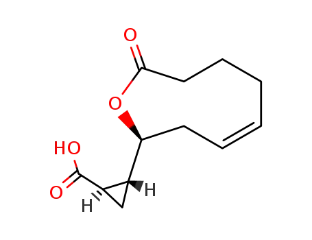 (1R,2R)-2-((Z)-(S)-9-Oxo-2,3,6,7,8,9-hexahydro-oxonin-2-yl)-cyclopropanecarboxylic acid