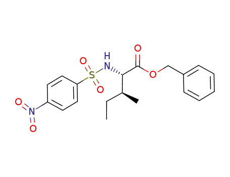 (2S,3S)-3-methyl-2-(4-nitrobenzenesulfonylamino)-pentanoic acid benzyl ester