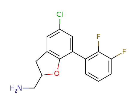 (+/-)-{[5-chloro-7-(2,3-difluorophenyl)-2,3-dihydro-1-benzofuran-2-yl]methyl }amine