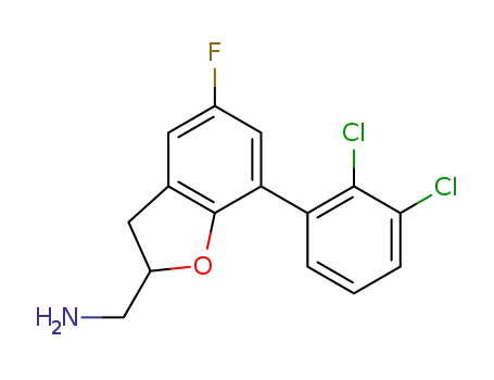 (+/-)-{[7-(2,3-dichlorophenyl)-5-fluoro-2,3-dihydro-1-benzofuran-2-yl]methyl}amine