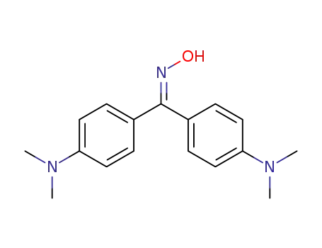 Molecular Structure of 1714-51-8 (Methanone,bis[4-(dimethylamino)phenyl]-, oxime)
