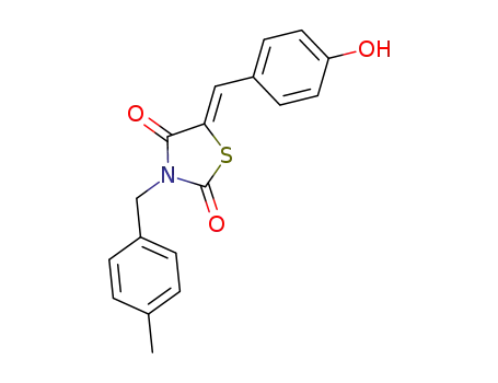 5-(4-hydroxybenzylidene)-3-(4-methylbenzyl)-1,3-thiazolidine-2,4-dione