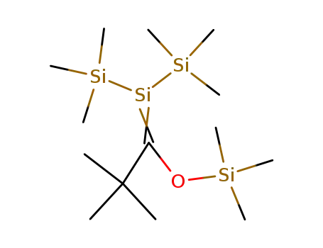 Molecular Structure of 81671-49-0 (Trisilane,
2-[2,2-dimethyl-1-[(trimethylsilyl)oxy]propylidene]-1,1,1,3,3,3-hexamethyl
-)