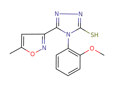 3H-1,2,4-Triazole-3-thione,
2,4-dihydro-4-(2-methoxyphenyl)-5-(5-methyl-3-isoxazolyl)-