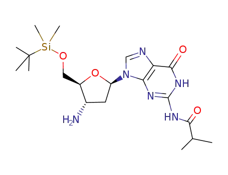 N-{9-[(2R,4S,5S)-4-Amino-5-(tert-butyl-dimethyl-silanyloxymethyl)-tetrahydro-furan-2-yl]-6-oxo-6,9-dihydro-1H-purin-2-yl}-isobutyramide