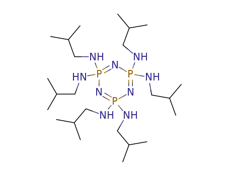 Molecular Structure of 101201-65-4 (hexakis(iso-butylamino) cyclotriphosphazene)